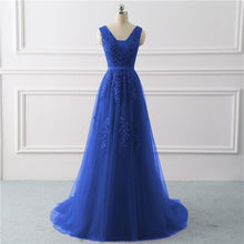 Load image into Gallery viewer, Royal blue Evening Dress plus size Long