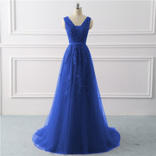 Load image into Gallery viewer, Royal blue Evening Dress plus size Long