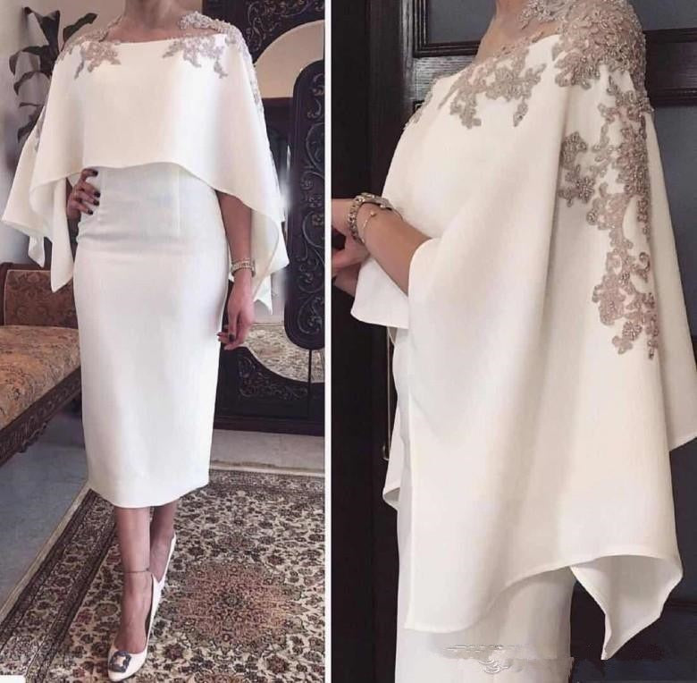 Arabic Sheath Short Evening Dresses