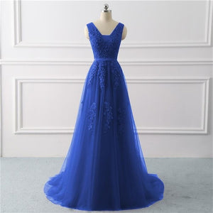 Royal blue Evening Dress plus size Long