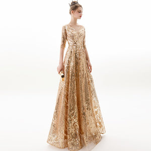 V-neck Evening Dress